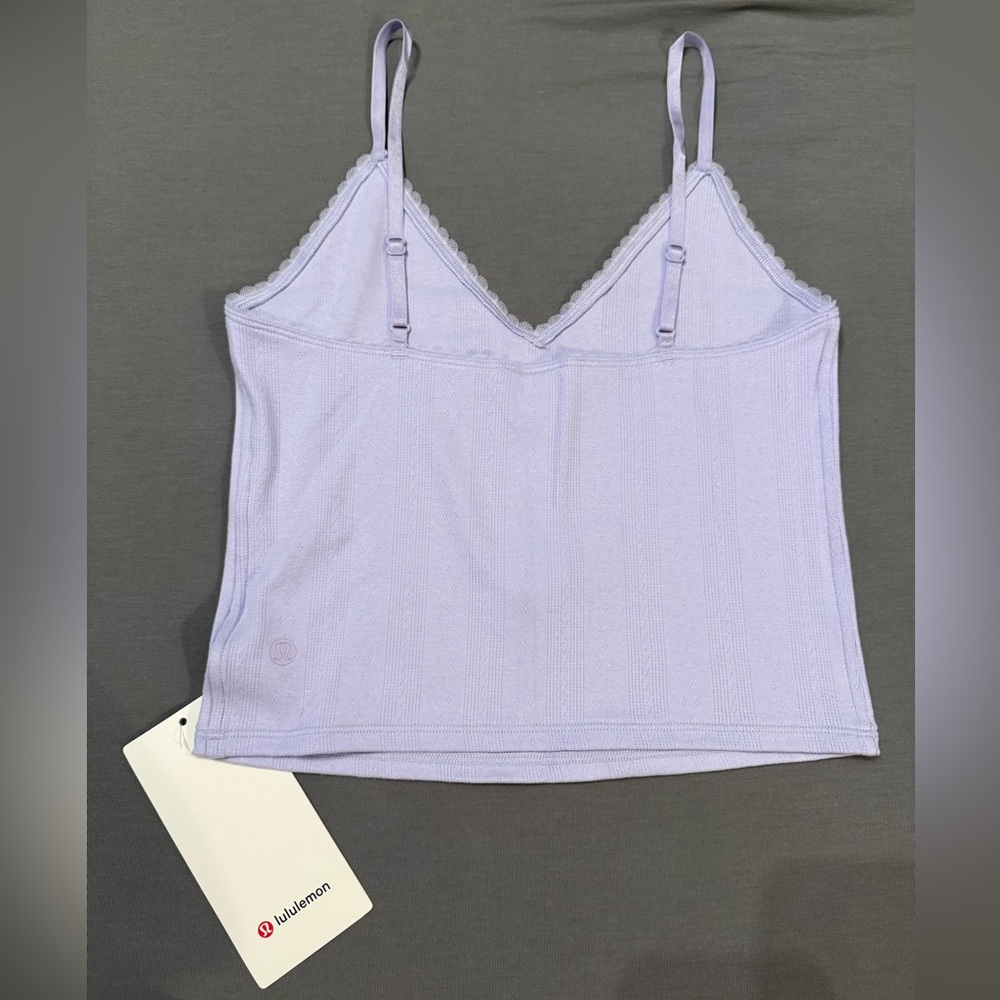 Lululemon Cotton Pointelle Cropped Cami Tank - Picture 7 of 16